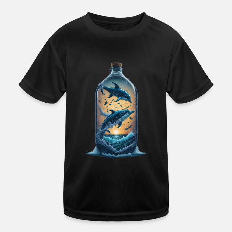 Delfin Kinder Funktions-T-Shirt