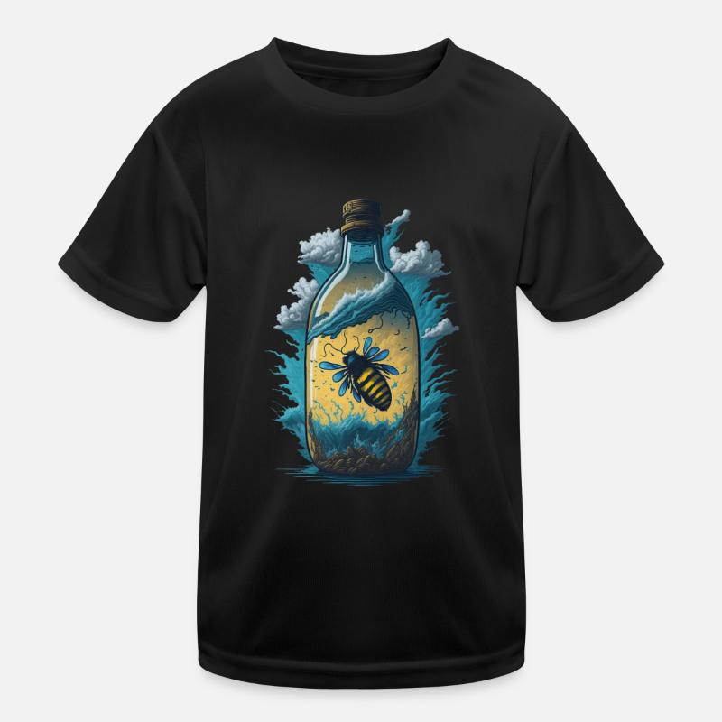 Bee Bottle Kids Functional T-Shirt