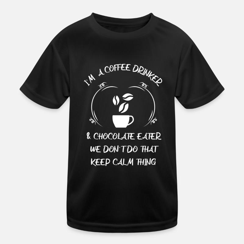 Café, expresso, café et chocolat T-shirt sport Enfant