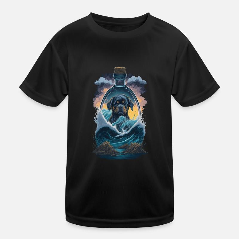Rottweiler Hunde Welpen Kinder Funktions-T-Shirt