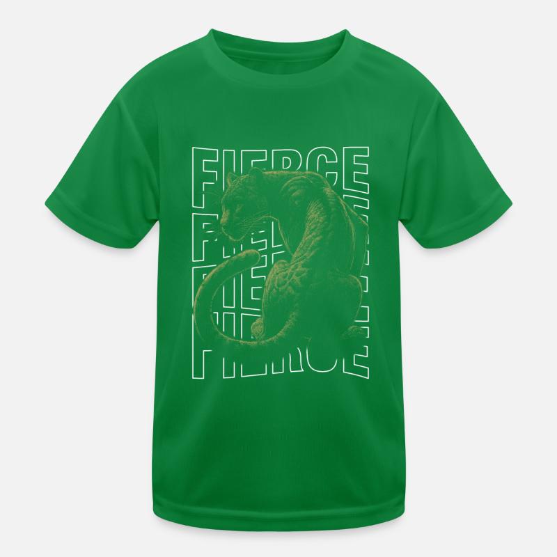 Fierce Panther Design Concept de sauvagerie majestueuse T-shirt sport Enfant
