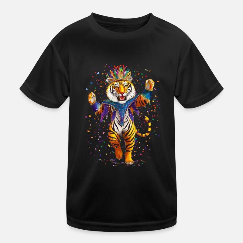 Carnaval du Mardi Gras du Tigre T-shirt sport Enfant