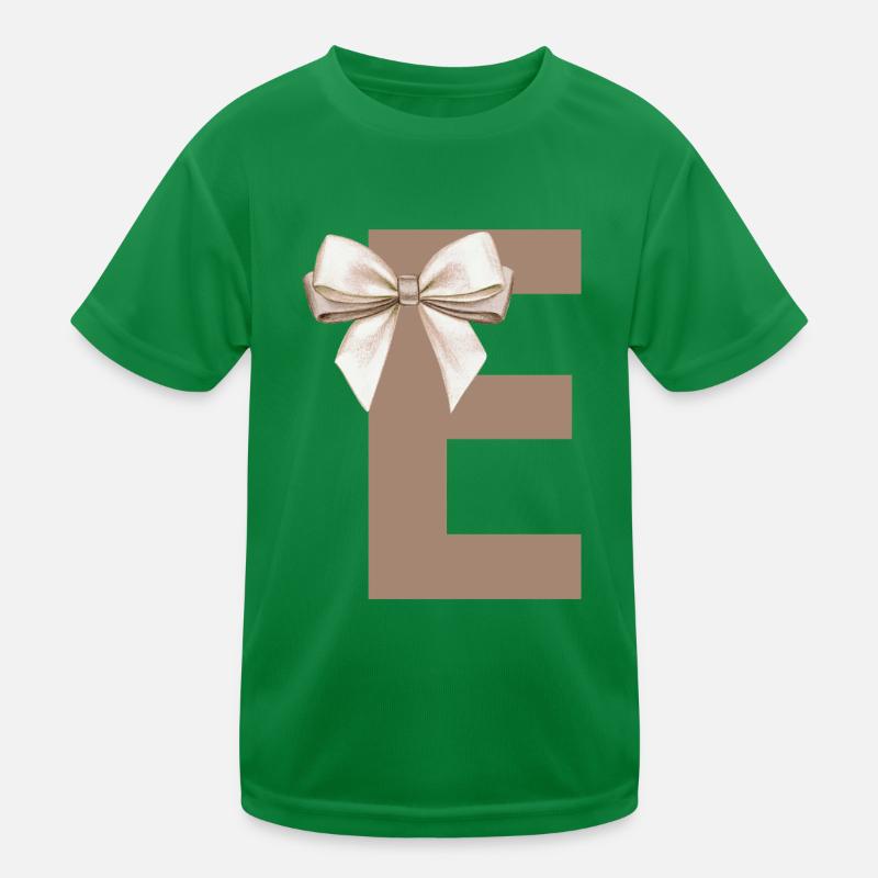 Buchstabe E Knoten Kinder Funktions-T-Shirt