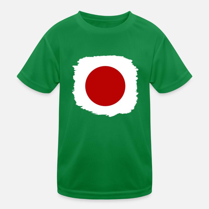 Drapeau du Japon Utilisé Look Nihon Drapeau japonais T-shirt sport Enfant
