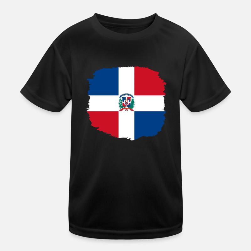 Drapeau de la République dominicaine Drapeau Dom Rep Voyage T-shirt sport Enfant