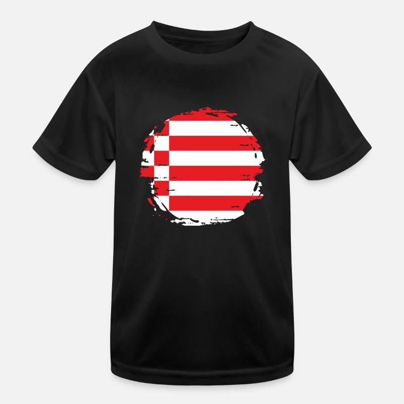 Bremen Flag Bremen Flag Kids Functional T-Shirt