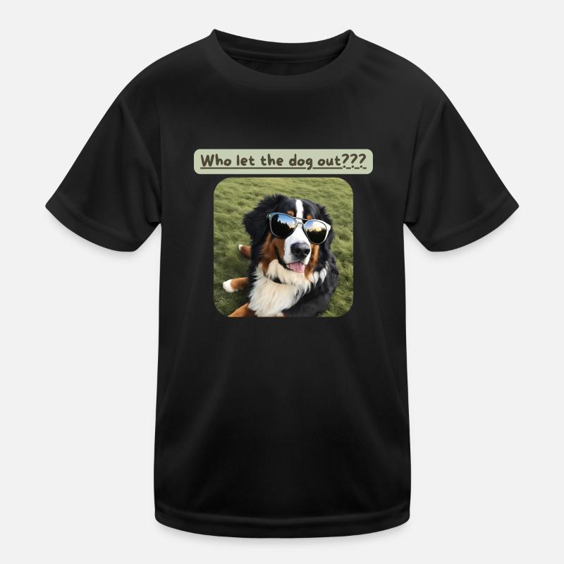 Bouvier bernois, qui a laissé sortir le chien T-shirt sport Enfant