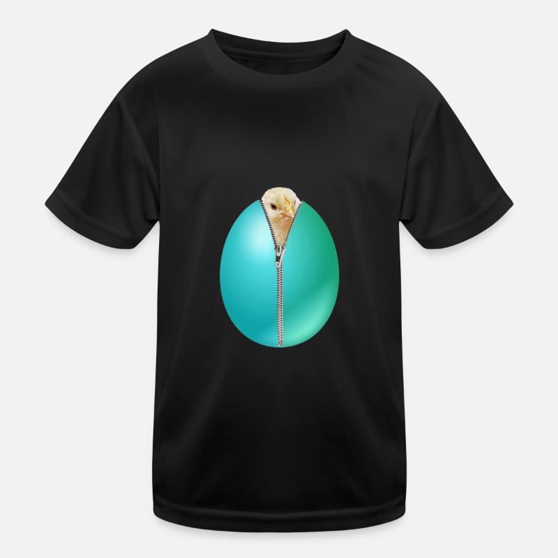 Chick Zip Easter Egg cadeau T-shirt sport Enfant