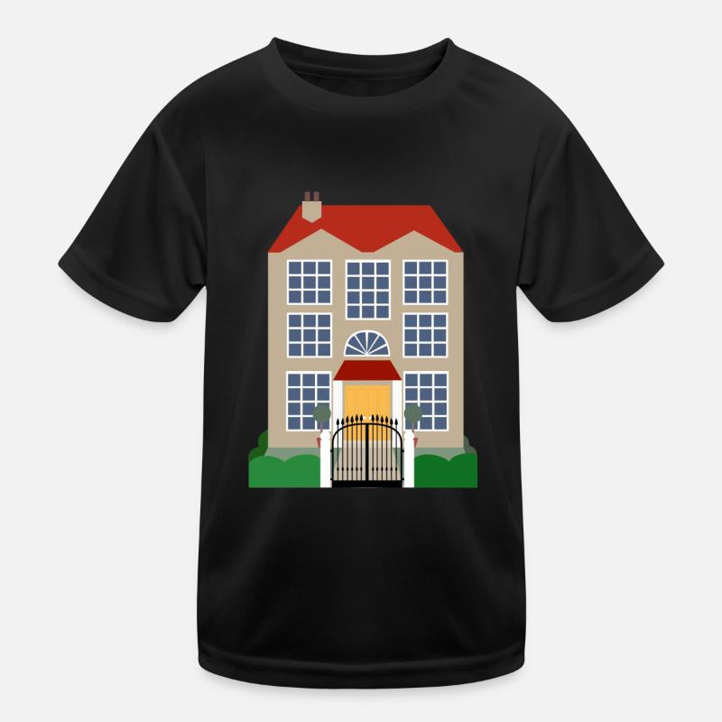 construction de maisons maison maison architecture gebaeude212 T-shirt sport Enfant