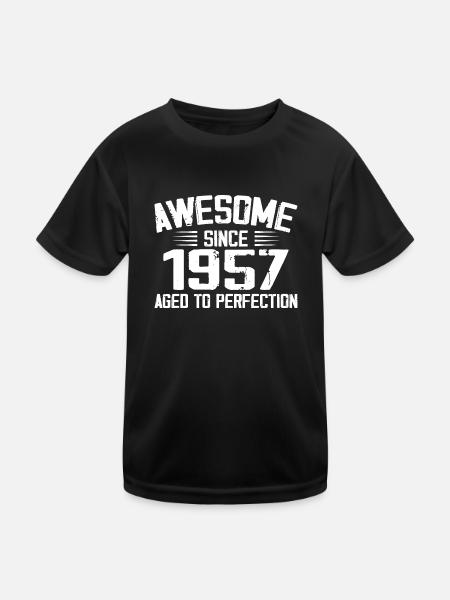 Vintage 1957 Cadeau 67e Anniversaire 1957 - T-shirt sport Enfant - noir - Devant
