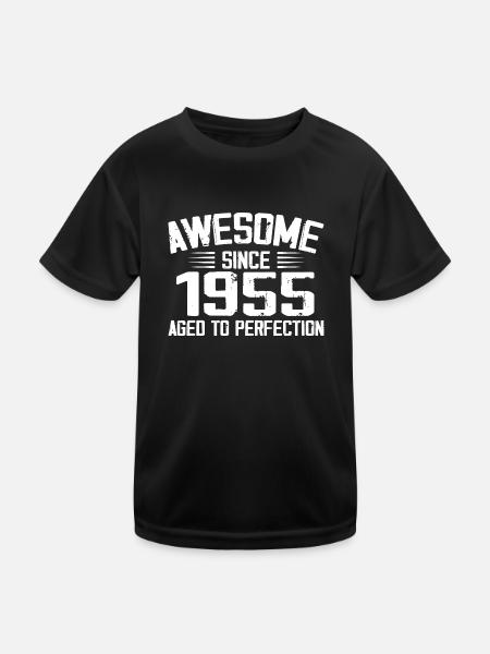 Vintage 1955 Cadeau 69e Anniversaire 1955 - T-shirt sport Enfant - noir - Devant