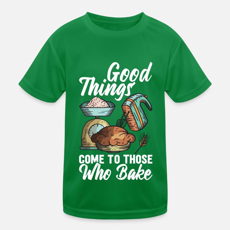 Baker Bread Baking Hobby Baker Kids Functional T-Shirt