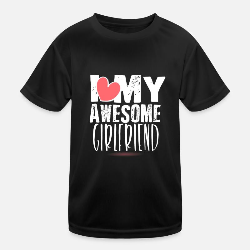 Mignon, j'aime mes copains copine génial T-shirt sport Enfant