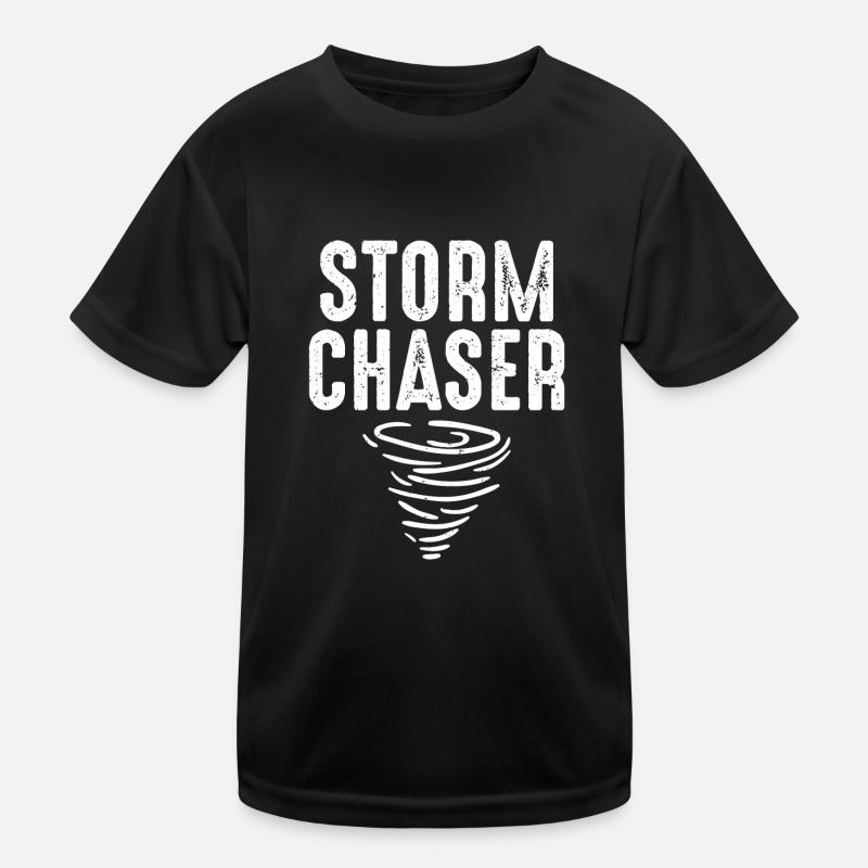 Netter Sturmjäger Unwetter-Tornado besessen Kinder Funktions-T-Shirt