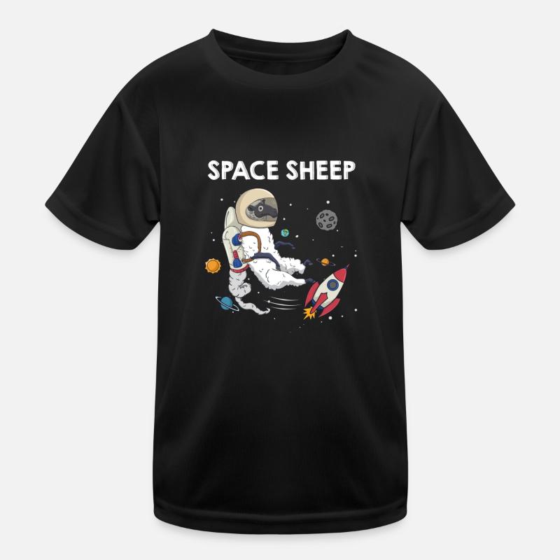 Space Sheep Awesome Astronaut Galaxy Explorer Kids Functional T-Shirt