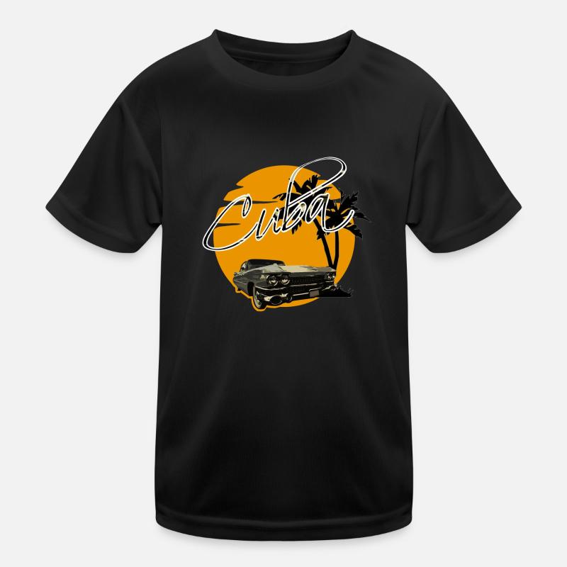 cadillac cuba - Kinder Funktions-T-Shirt - Schwarz