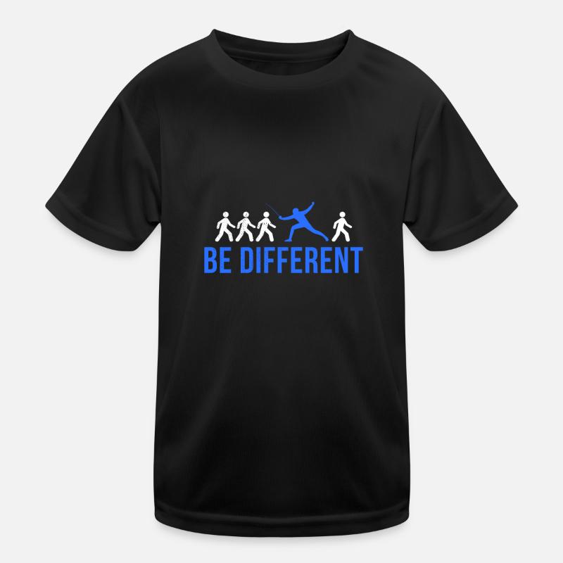 Fechten Fechter Lustig Sport Spruch Logo Geschenk Kinder Funktions-T-Shirt