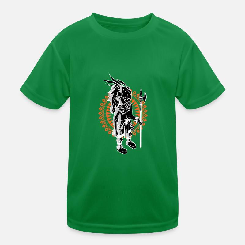 Aztec Man Warrior Maya Civilisation Indigène Inca T-shirt sport Enfant