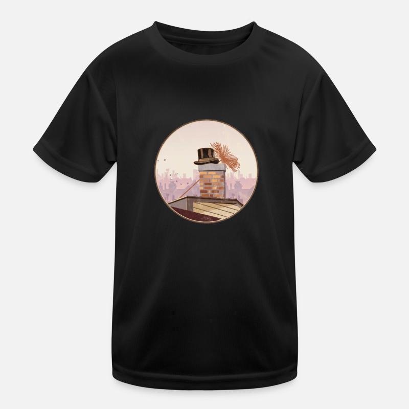 Sweeping Schornstein Feger Sweeper Handwerker Geschenk Kinder Funktions-T-Shirt