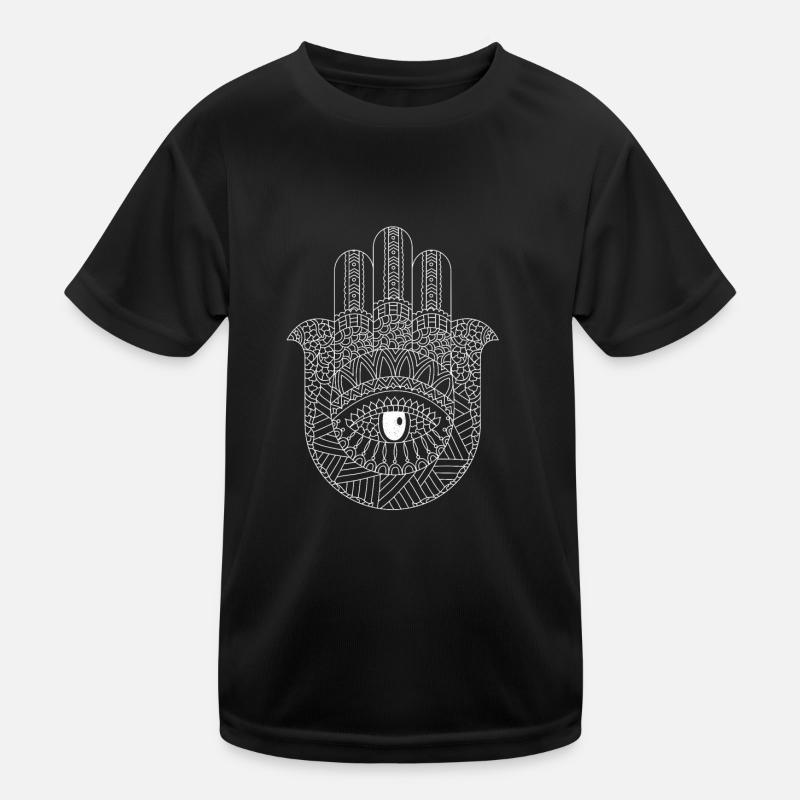 Hamsa Symbol Islam Muslim Allah Koran Koran Geschenk Kinder Funktions-T-Shirt