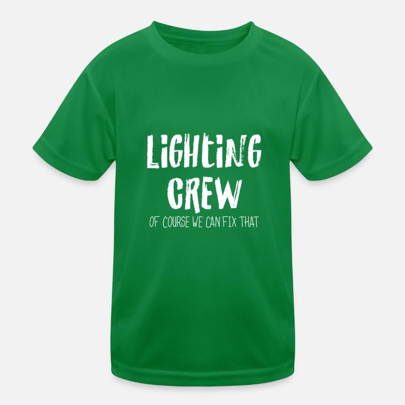 Lighting Crew Lighting Engineer Light Music Gift Kids Functional T-Shirt