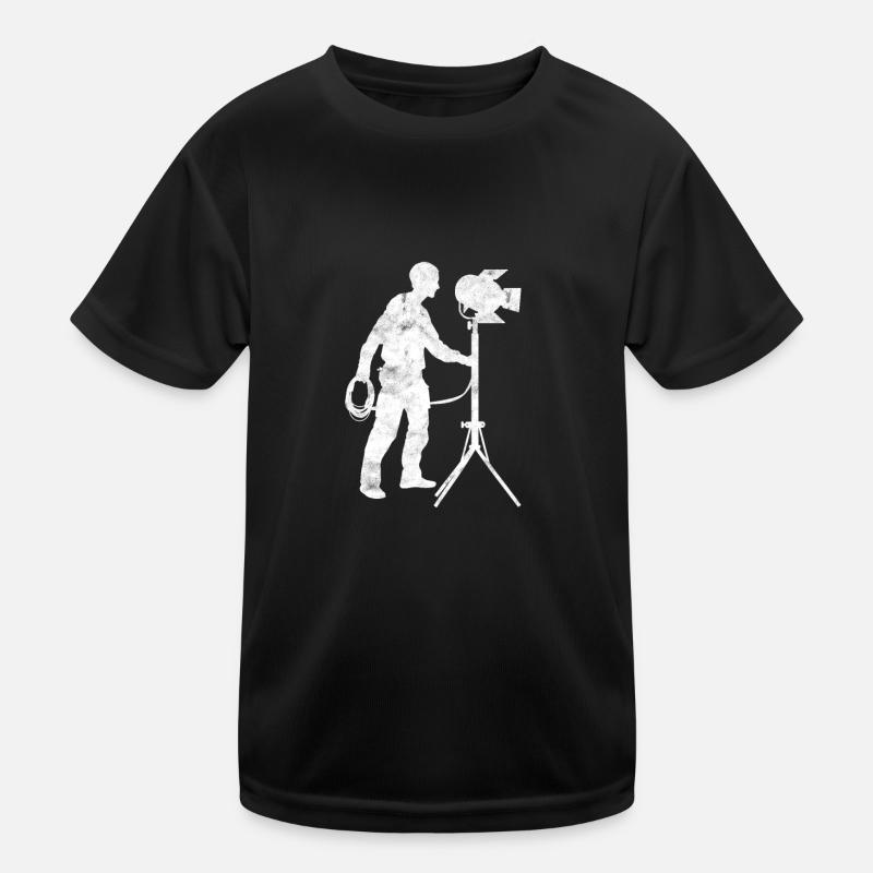 Lighting Technician Light Engineer Music Band Gift Kids Functional T-Shirt