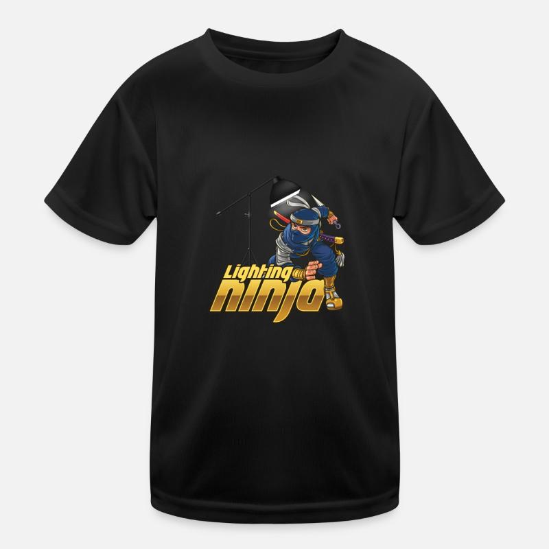 Lighting Ninja Engineer Light Music Band Gift Kids Functional T-Shirt