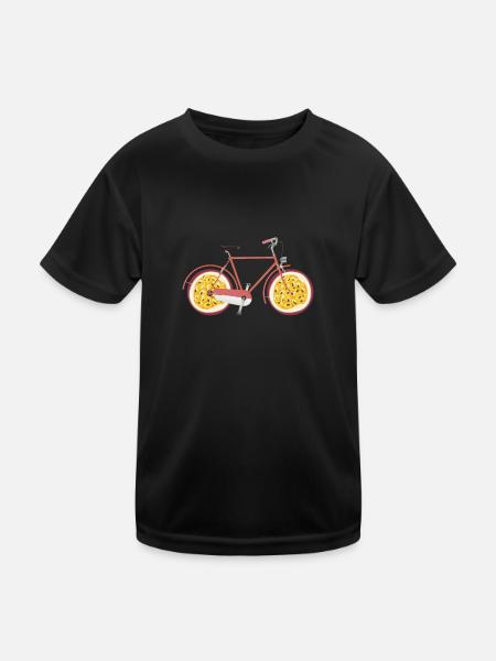 Fahrrad Passion Obsträder Bike Bike Biker - Kinder Funktions-T-Shirt - Schwarz - Vorne