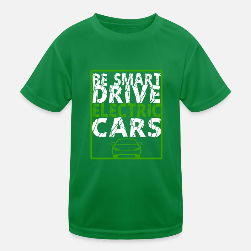 Be Smart Drive Elektroautos ECar Strom Geschenk Kinder Funktions-T-Shirt