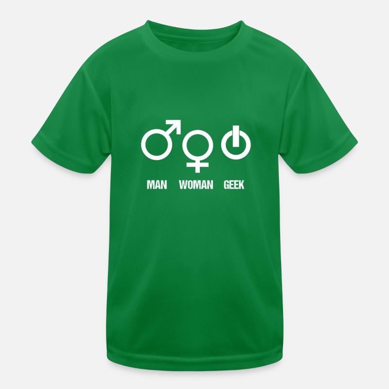 Geek Mann Frau Nerd Computer Video Player Geschenk Kinder Funktions-T-Shirt