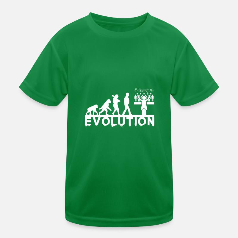 Chorleiter Evolution Chor Chormusik Geschenk Kinder Funktions-T-Shirt
