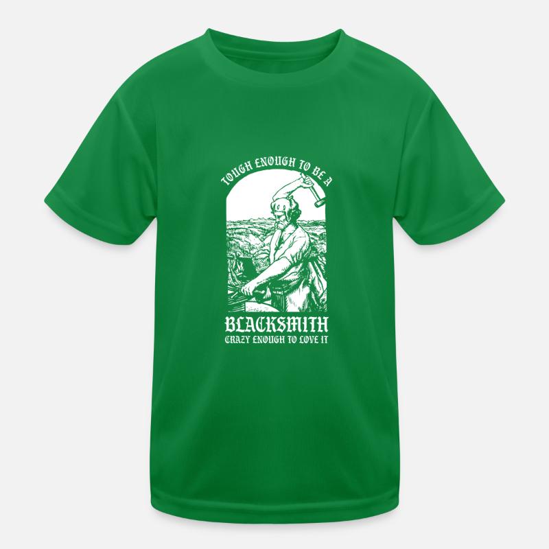 Blacksmith Anvil Forging Farrier Hammer Steel Gift Kids Functional T-Shirt
