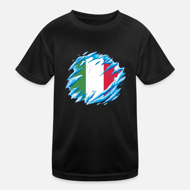 Drapeau italien vintage drapeau italien look usé T-shirt sport Enfant