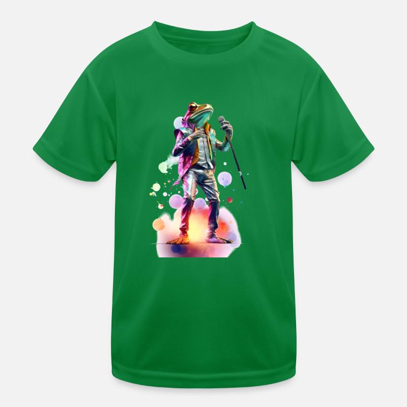 Singing Frog Schlager, par NeonCat T-shirt sport Enfant