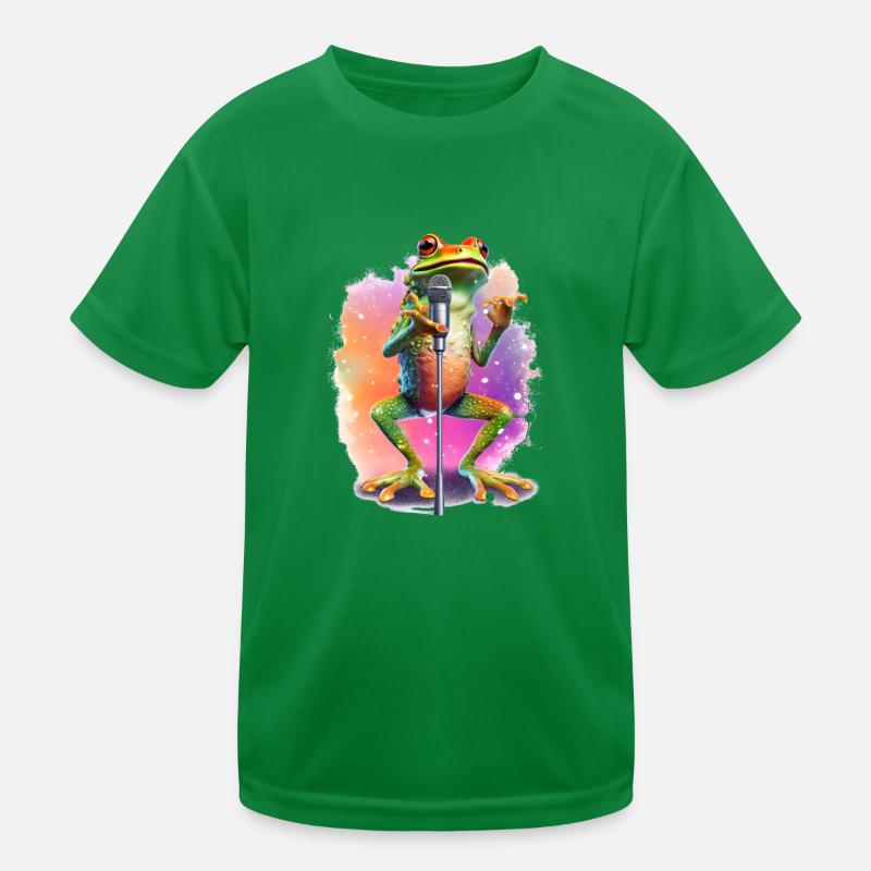 Singing Frog Pop, par NeonCat T-shirt sport Enfant