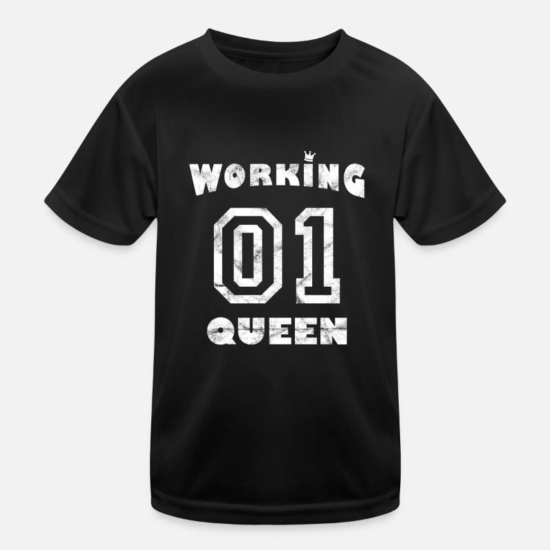 Arbeit Job Workaholic - Working Queen Kinder Funktions-T-Shirt