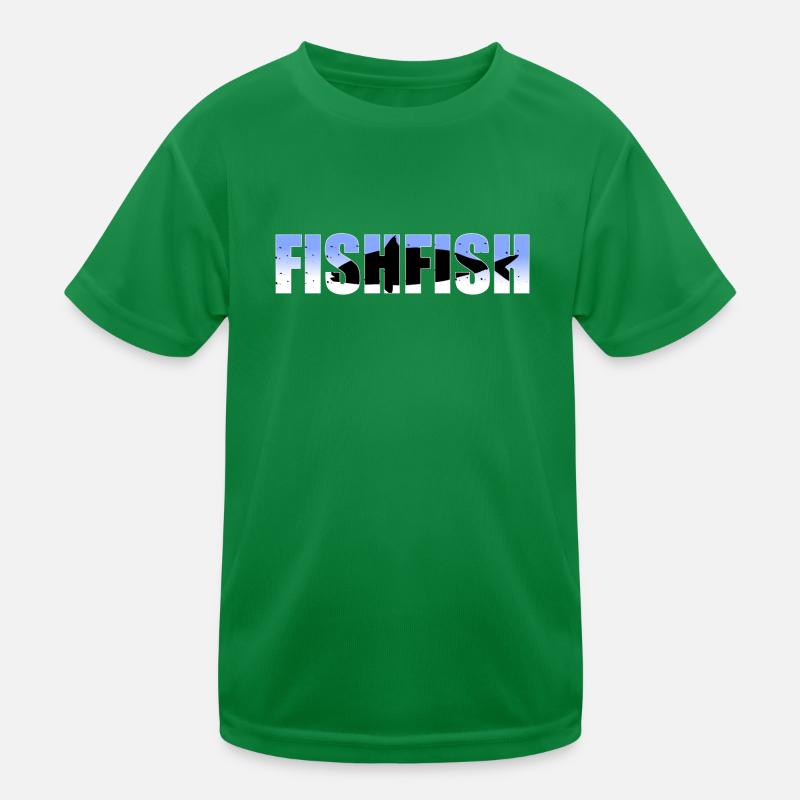 Fisch Kinder Funktions-T-Shirt
