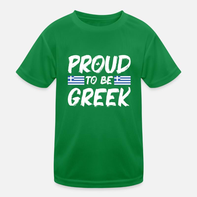 Grèce Drapeau Hellas Athènes Drapeau grec T-shirt sport Enfant
