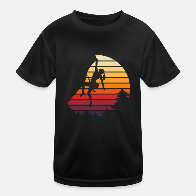 Vintage Trad Climbing Kids Functional T-Shirt