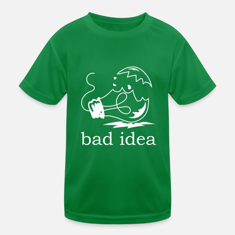 Light bulb bad idea Kids Functional T-Shirt
