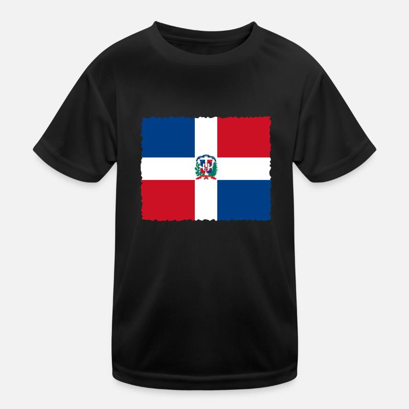République dominicaine drapeau Dom Rep drapeau Voyage T-shirt sport Enfant