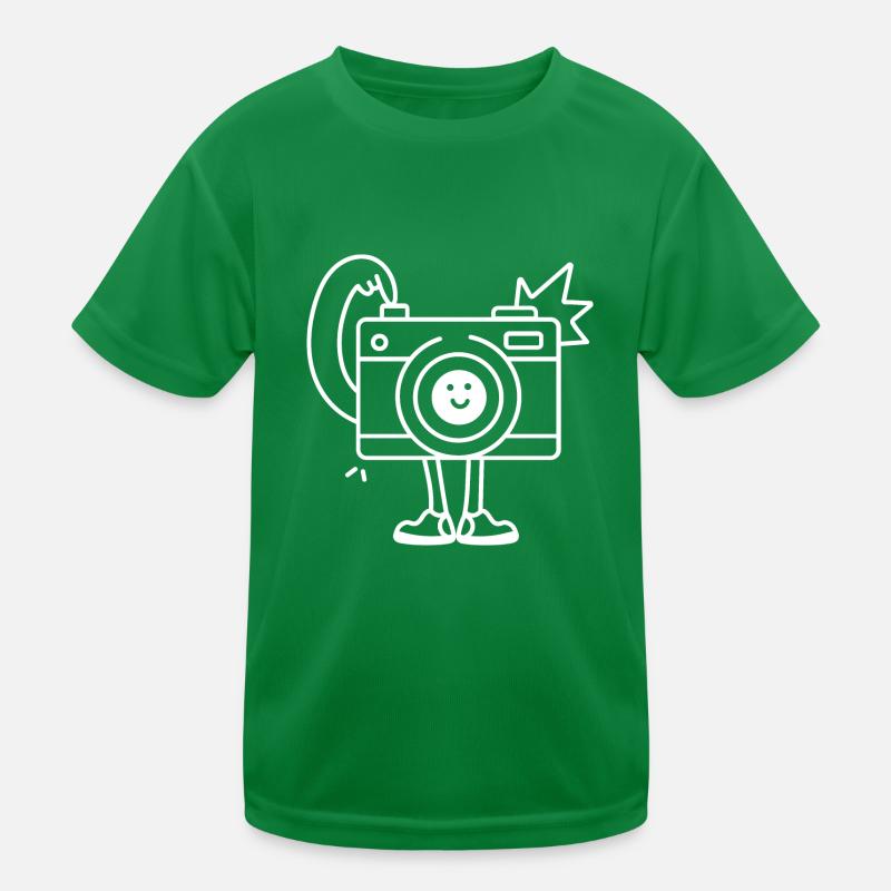 Selfie de caméra de bande dessinée drôle T-shirt sport Enfant
