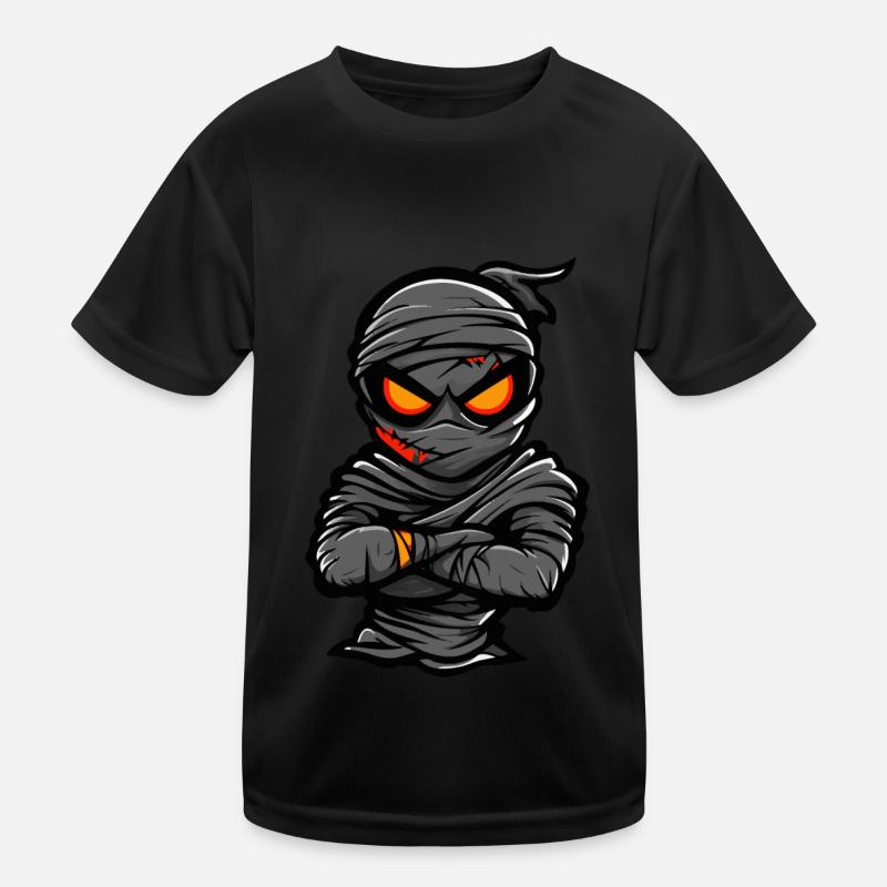 Mummy Comic Halloween Kids Functional T-Shirt