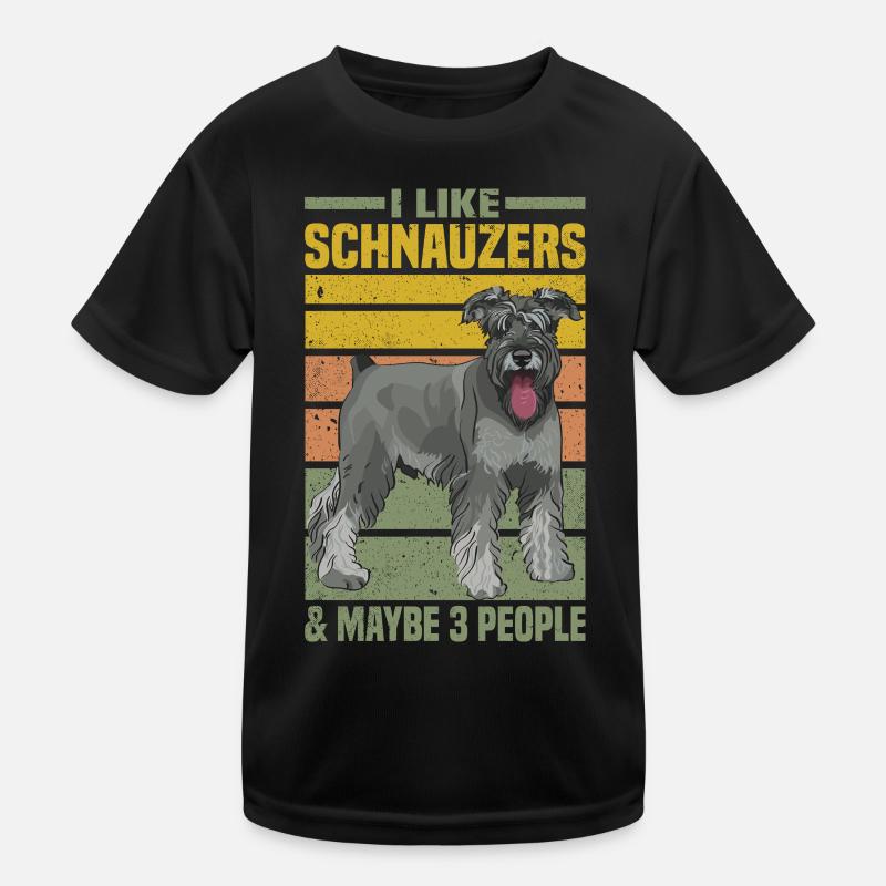 Schnauzer Hunde Kinder Funktions-T-Shirt