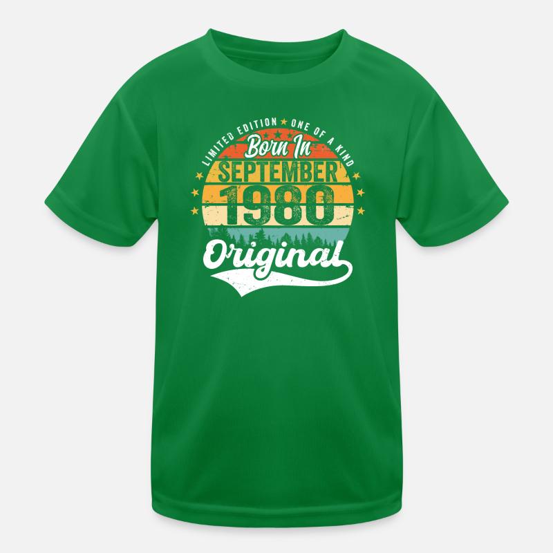 September 1980 Jubilee 1980 September Kids Functional T-Shirt