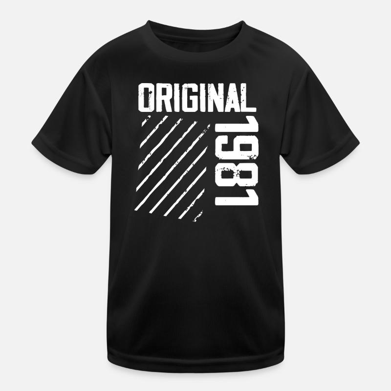 Original 1981 43e Anniversaire Cadeau Retro T-shirt sport Enfant