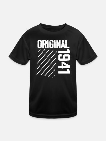 Original 1941 83. Geburtstag Retro-Geschenk - Kinder Funktions-T-Shirt - Schwarz - Vorne