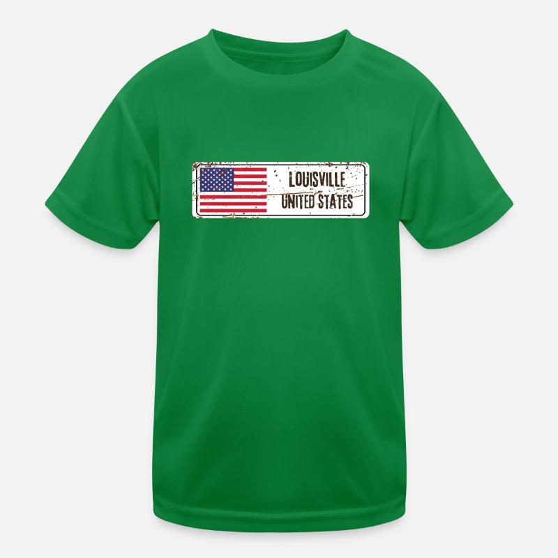 Louisville Drapeau des États-Unis T-shirt sport Enfant