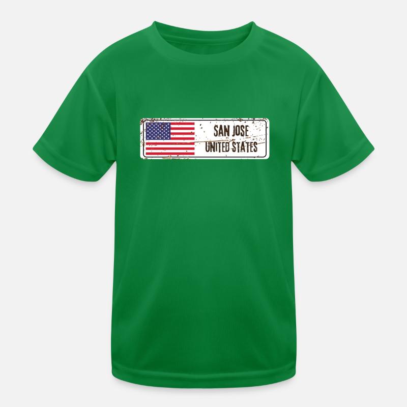 Drapeau de San José T-shirt sport Enfant