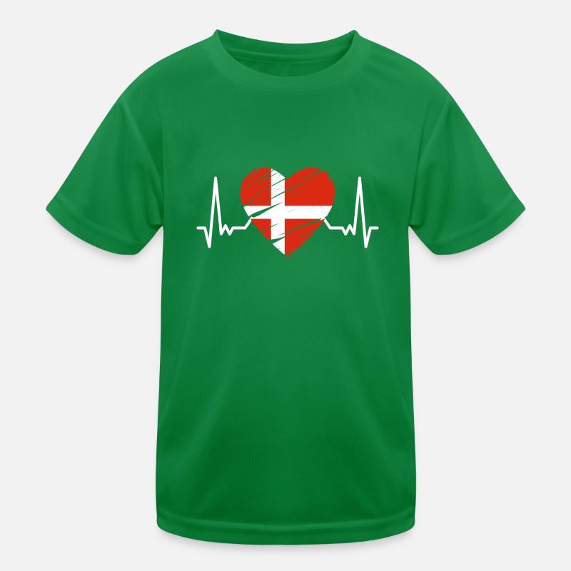 Drapeau du Danemark Scandinavie Drapeau du Danemark Voyage T-shirt sport Enfant